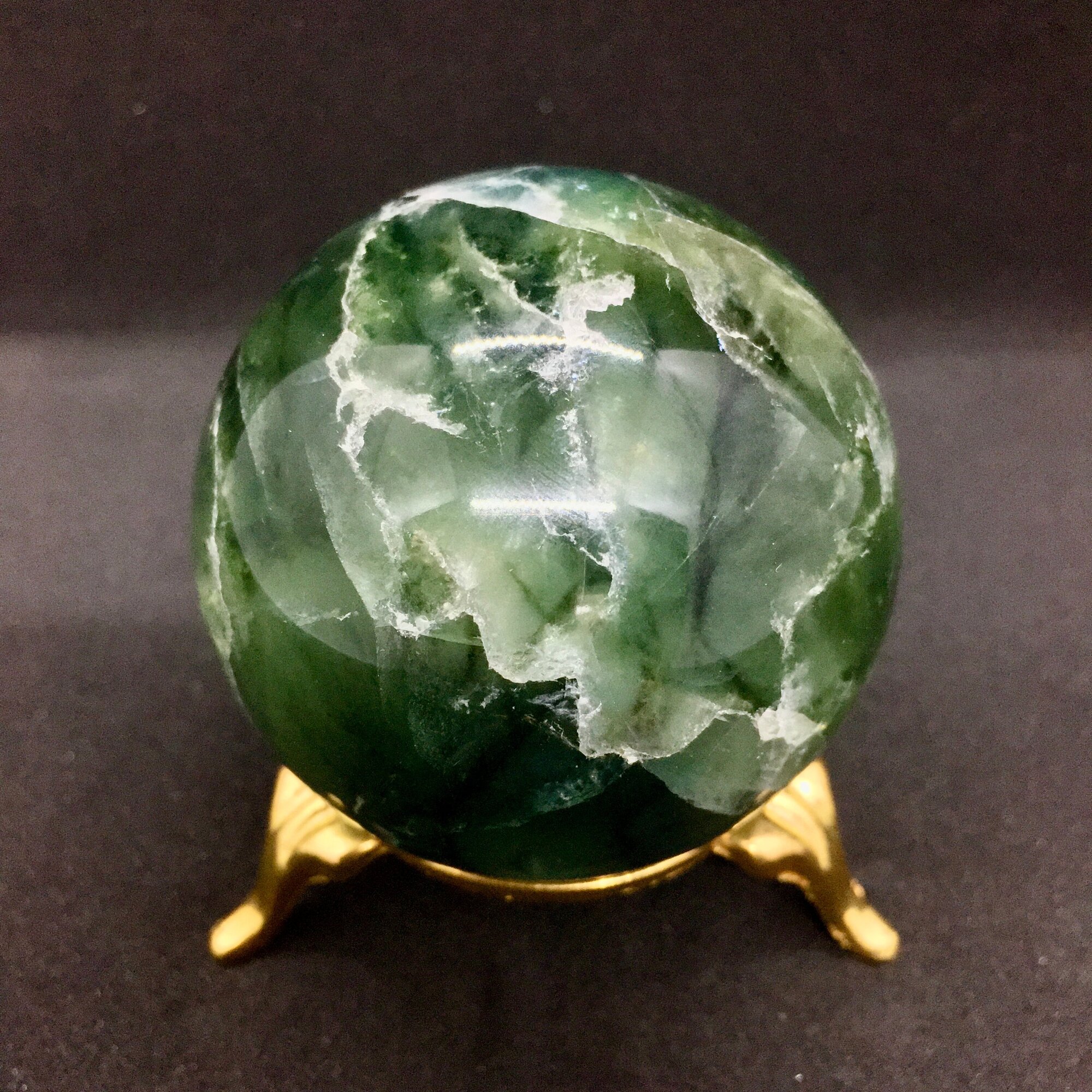 Подарок Сувенир Флюорит зелёный в форме шара