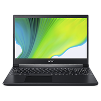 15.6" Ноутбук Acer Aspire 7 A715-41G-R4FD 1920x1080, AMD Ryzen 7 3750H 2.3 ГГц, RAM 8 ГБ, DDR4, SSD 256 ГБ, NVIDIA GeForce GTX 1650 Ti, Endless OS, NH.Q8QER.004, черный