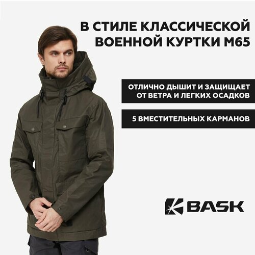 Куртка BASK, размер 50, хаки