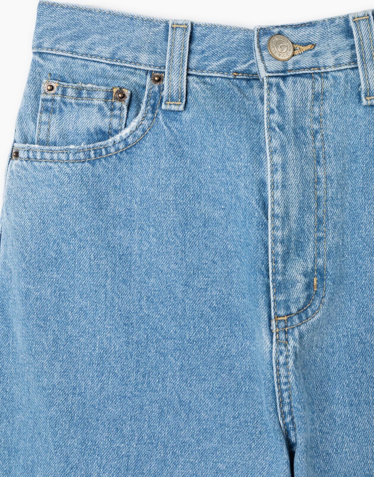 Джинсы Gloria Jeans, прилегающие, размер 44, синий - фотография № 3