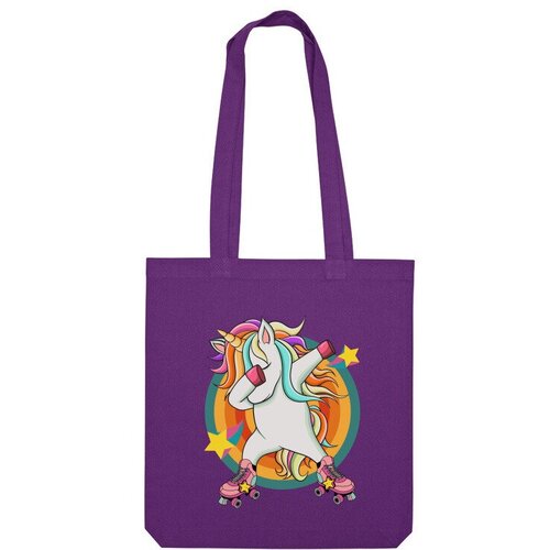 фото Сумка шоппер us basic, фиолетовый