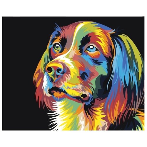 Картина по номерам Радужный пёс 40х50 см Hobby Home картина по номерам грустный пёс 40х50 см