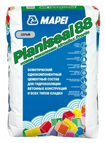 Mapei Planiseal 88/Мапей Планисил 88, 25 кг, осмотический раствор для гидроизоляции - фотография № 3