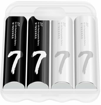 Аккумуляторные батарейки Xiaomi ZI7 Ni-MH AAA 4 pcs (White/Black)(Белый/Черный)