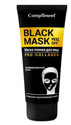 Compliment Black Mask Маска-плёнка Pro-Collagen, 160 г, 80 мл