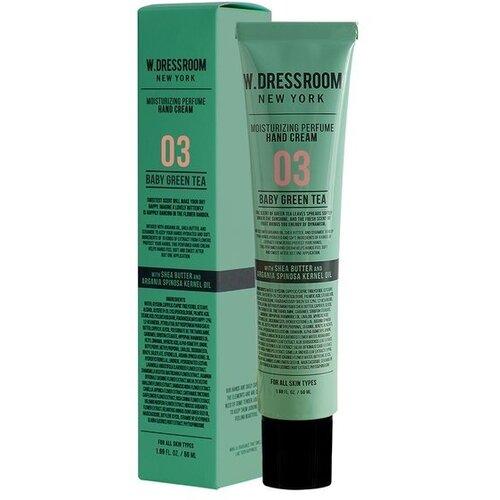Крем для рук № 03 c зеленым чаем| W.Dressroom Moisturizing Perfume Hand Cream № 03 Baby Green Tea 50ml