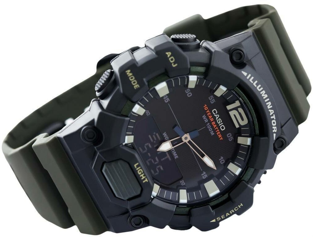 Наручные часы CASIO мужские HDC-700-3A кварцевые, будильник, записная ...