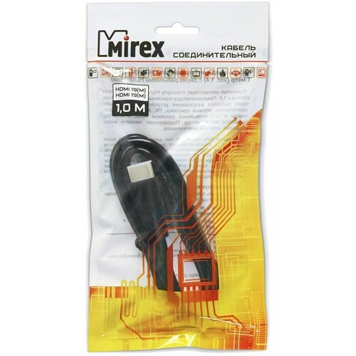 Кабель соединительный Mirex HDMI(M)-HDMI(M) 1 метр (версия 1.4)