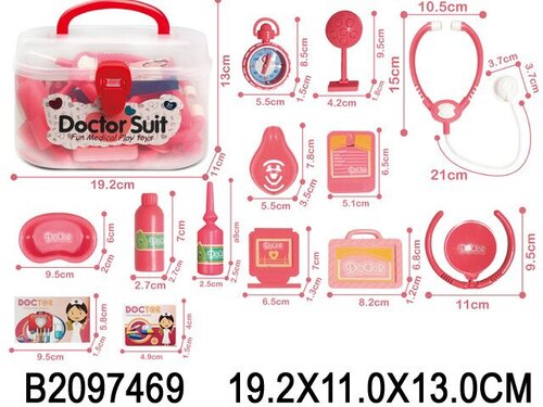 Набор доктора 8807A-2 в чемодане