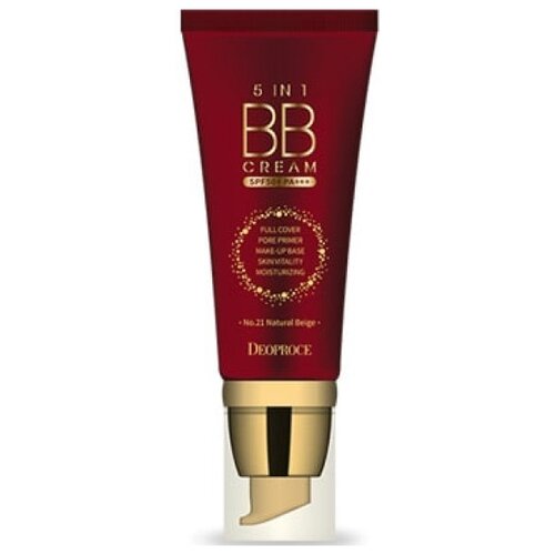 BB-крем 5 в 1 [Deoproce] 5 in 1 BB Cream SPF50+ PA+++ №21 Natural Beige