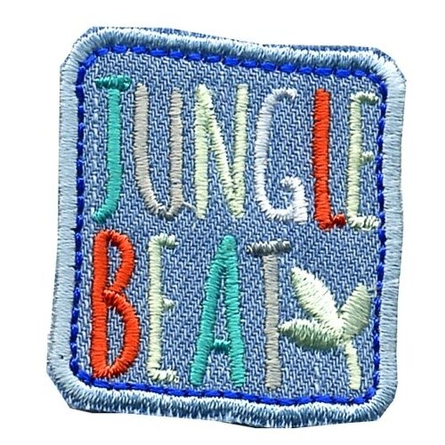 Купить Термоаппликация HKM Textil Jungle Beat 5х3 см голубой, Декоративные элементы