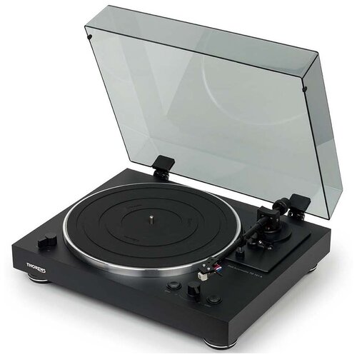 слипмат thorens platter mat leather black Виниловый проигрыватель Thorens TD 101 A Black (AT 3600)