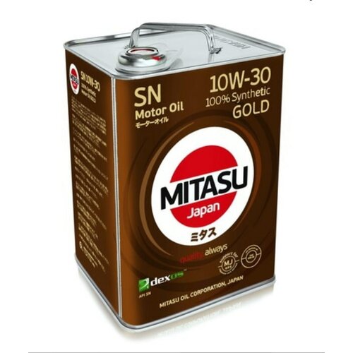 Масло моторное MITASU GOLD SN 10W-30 100% Synthetic MJ-105.