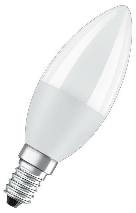 Лампа светодиодная LED 7 Вт E14 6500К 560Лм свеча 220 В (замена 60Вт) | код 4058075579033 | LEDVANCE (10шт. в упак.)