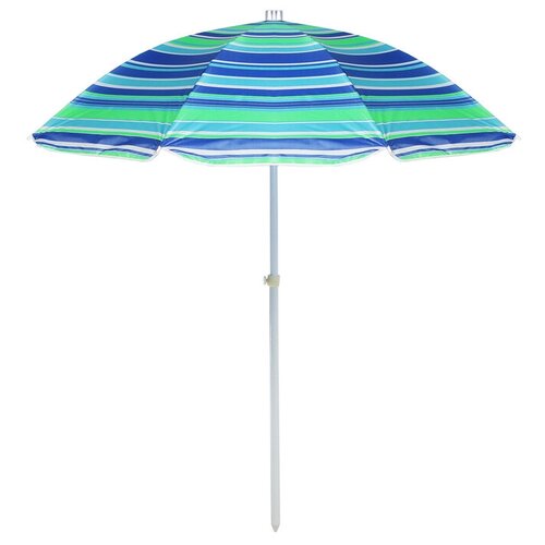 Зонт пляжный «Модерн» с механизмом наклона, серебряным покрытием, d=150 cм, h=170 см, цвет микс