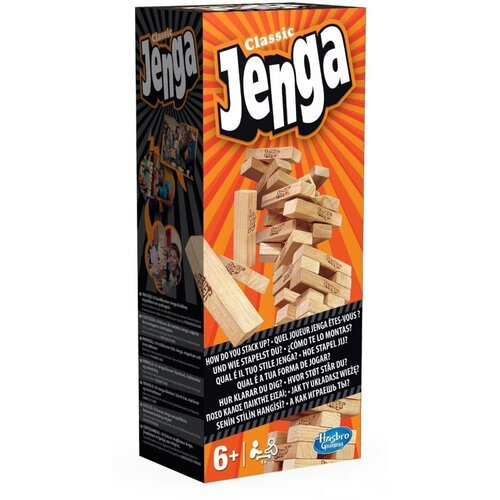 Настольная игра Hasbro Дженга (Jenga) настольная игра jenga orange