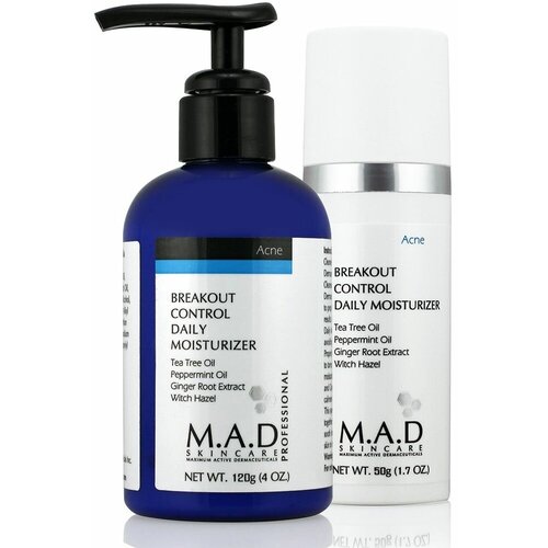 M.A.D Breakout Control Daily Moisturizer - Увлажняющий крем с эффектом устранения раздражений, 50 мл