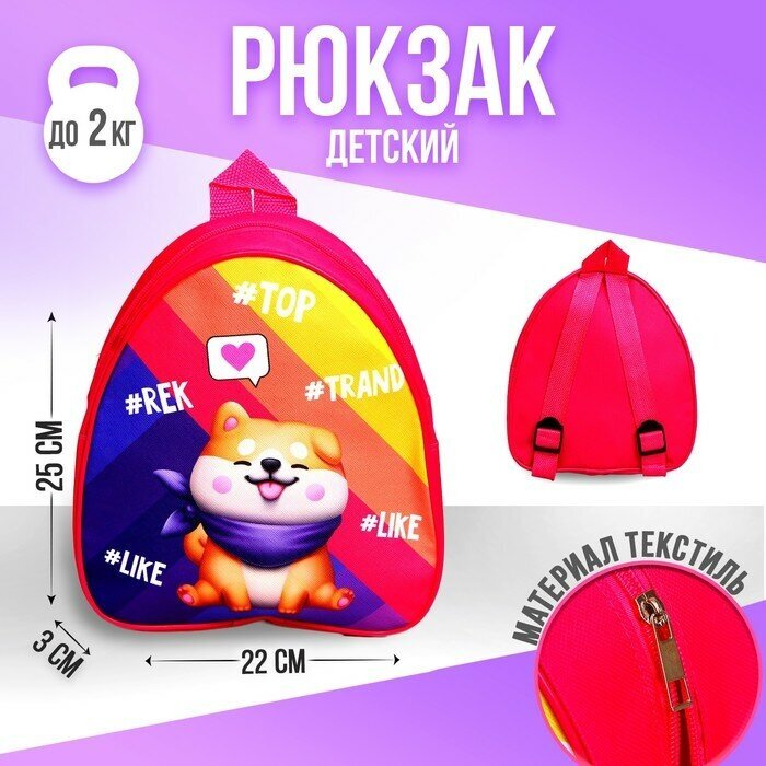 NAZAMOK KIDS Рюкзак детский Trend Dog, 22х25х3 см