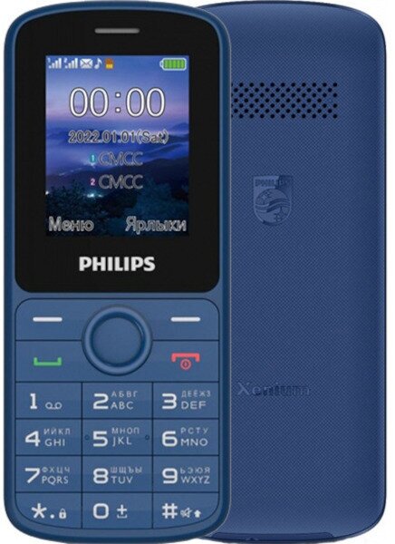 Телефон Philips Xenium E2101 Blue