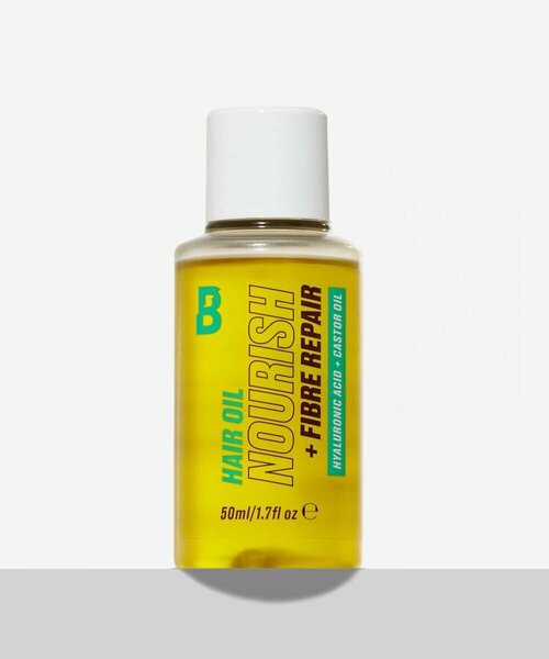 Питательное восстанавливающее масло для волос Beauty Bay hair oil Nourish+fibre repair hyaluronic acid+castor oil 50ml