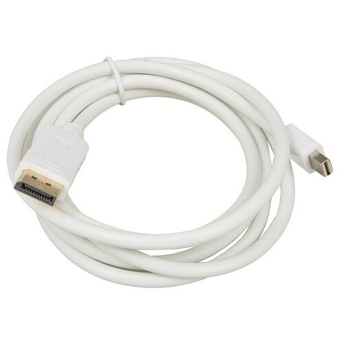 Кабель VCOM Mini DisplayPort - Display Port (CG681), 1.8 м, 1 шт., белый переходник mini display port hdmi 1080p мини дисплей порт кабель 25см белый