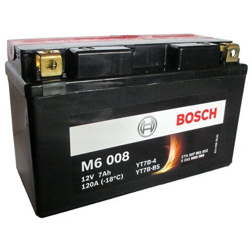 фото Мото аккумулятор bosch m6 008 agm (0 092 m60 080)