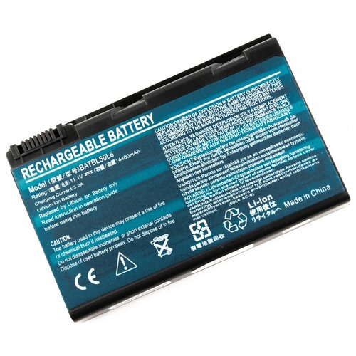 Аккумулятор для ноутбука Acer Aspire 3100 3690 5100 5110 5210 5510 (11.1V 4400mAh) P/N: BATBL50L4 BATBL50L6 BATBL50L8H BATCL50L4 BATCL50L8 аккумулятор pitatel аккумулятор pitatel batbl50l6 для acer aspire 3100 3650 3690 5100 5101 5110 5610 5630 5680 9120 9800 9810 9920 travelmate 2490 4230 4233 для ноутбуков acer