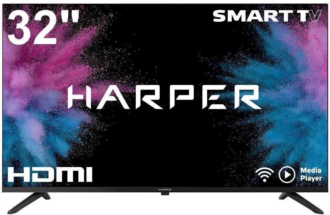 32" Телевизор HARPER 32R820TS LED (2020), черный