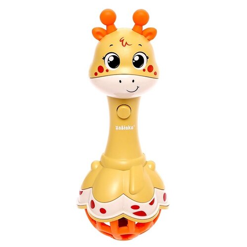 Развивающая игрушка Zabiaka Весёлый жирафик, SL-05949C, желтый развивающая игрушка zabiaka весёлый утёнок 7571704 желтый