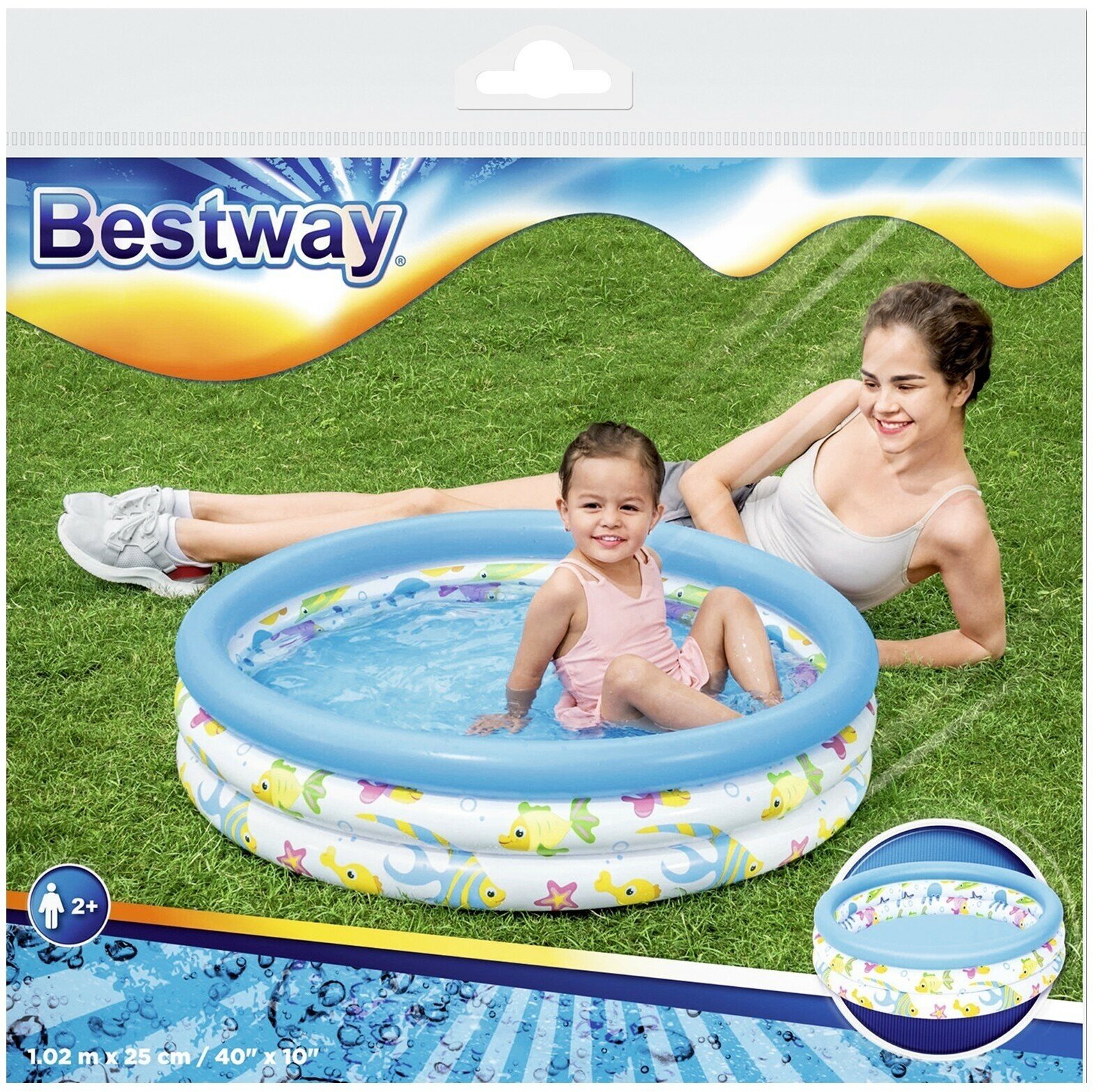 Детский бассейн BestWay 102x25cm 51008B