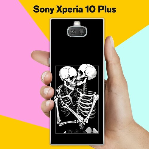 Силиконовый чехол на Sony Xperia 10 Plus Скелеты / для Сони Иксперия 10 Плюс