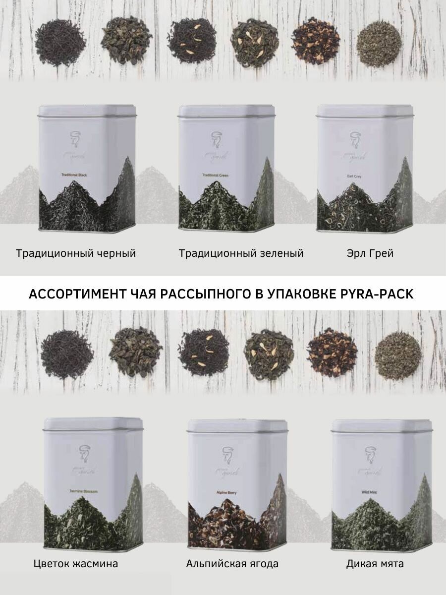 Грузинский чай с альпийскими ягодами в пирамидках 20 штук - фотография № 12