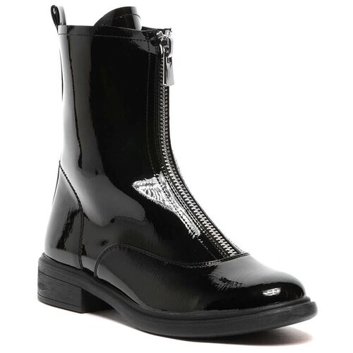 фото Полусапоги vitacci 1842295 женский черный искусственная лаковая кожа 37