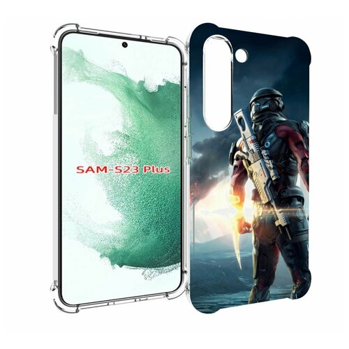 Чехол MyPads Mass Effect Andromeda Ryder для Samsung Galaxy S23 Plus + задняя-панель-накладка-бампер чехол mypads mass effect legendary edition для samsung galaxy s23 ultra задняя панель накладка бампер