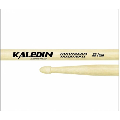 KALEDIN DRUMSTICKS 5B Long - Барабанные палочки граб kaledin drumsticks 7klhb5b барабанные палочки 5b граб