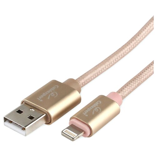 Кабель Cablexpert для Apple CC-U-APUSB02Gd-1.8M, AM/Lightning, серия Ultra, длина 1.8м, золотой, блистер