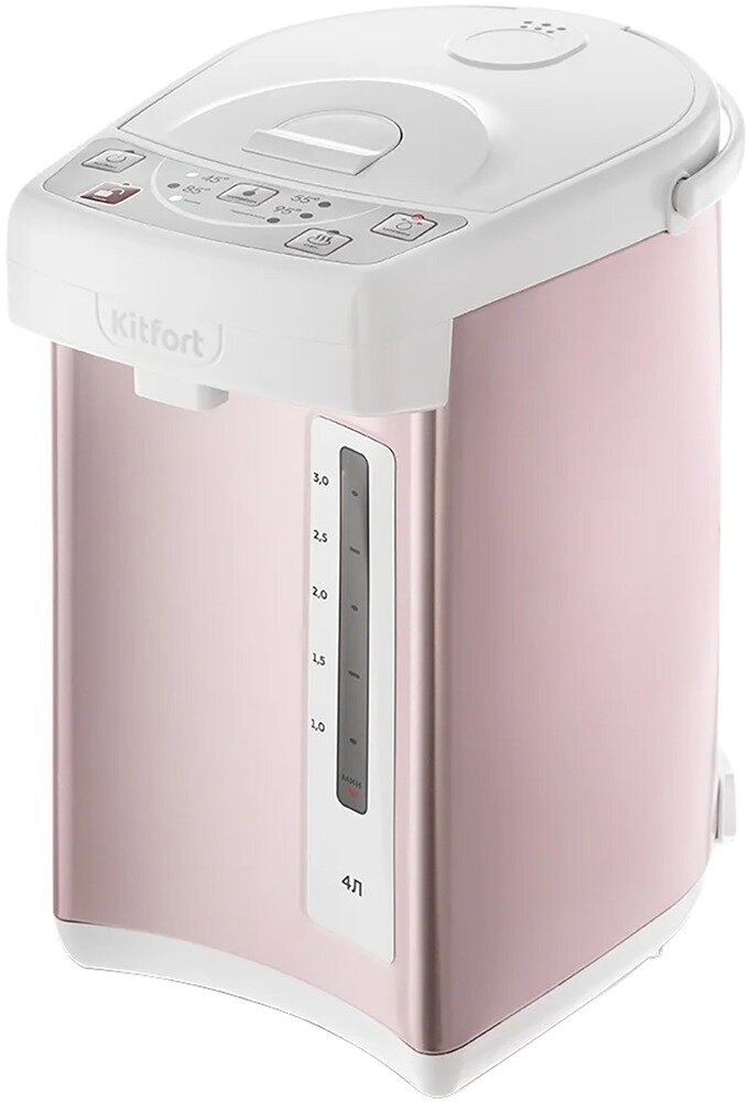 Термопот KitFort , белый и розовый - фото №4