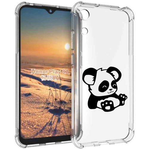 Чехол задняя-панель-накладка-бампер MyPads панда-детеныш детский для Honor 8A/Huawei Y6 (2019)/Honor 8A Pro/Y6 Prime 2019/Huawei Y6s противоударный