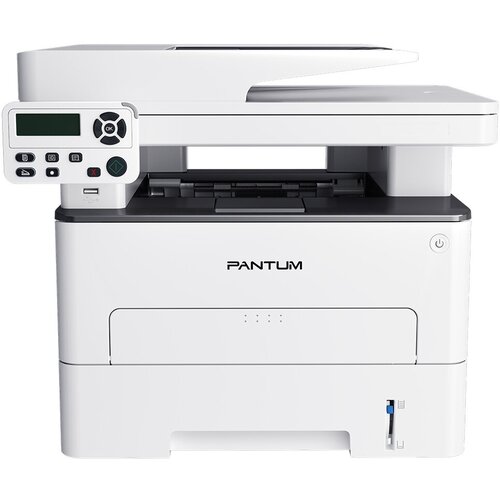 Pantum M7108DN, P/C/S, Mono laser, A4, 33 ppm, 1200x1200 dpi, 256 MB RAM, PCL/PS, Duplex, ADF50, paper tray 250 pages, USB, LAN, start. cartridge 6000