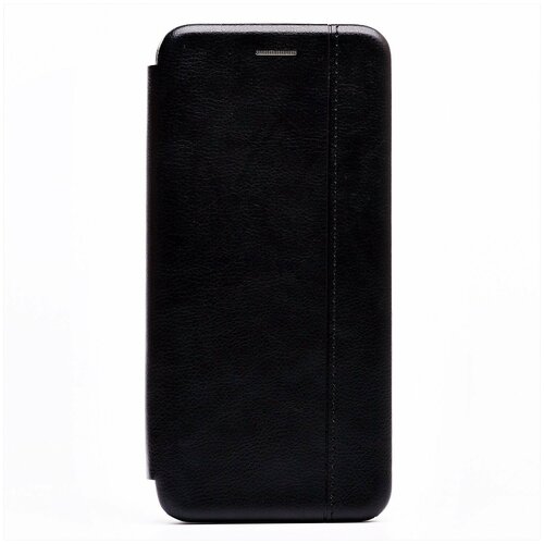 Чехол для Samsung SM-A225F (Galaxy A22) флип боковой кожзам черный