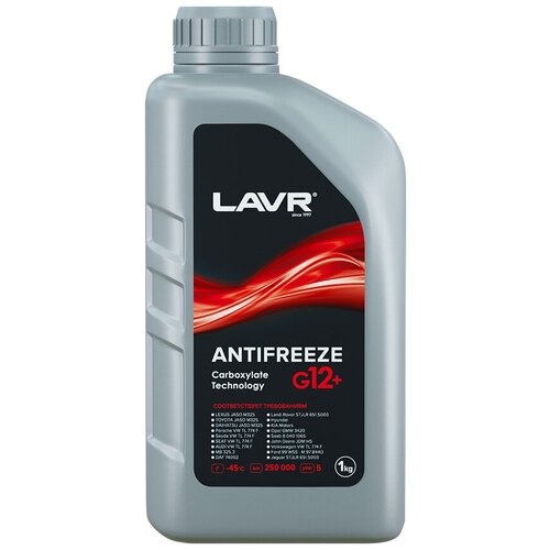 Охлаждающая жидкость Antifreeze G12+ -40°С LAVR, 1 КГ / Ln1709