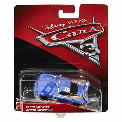 Машинка коллекционная DISNEY PIXAR Cars Mattel Герои мультфильмов Тачки Danny Swervez DXV29/DXV42 машинка коллекционная disney pixar cars mattel герои мультфильмов тачки ponchy wipeout dxv29 dxv66