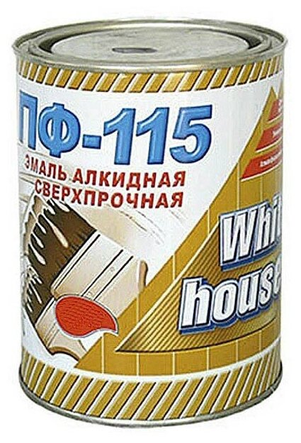 Эмаль ПФ-115 White House белая матовая 1.8 кг 15201