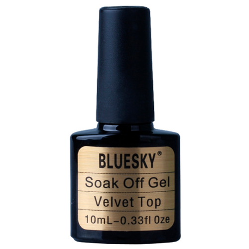 Bluesky Верхнее покрытие Velvet Top, прозрачный, 10 мл bluesky верхнее покрытие top coat прозрачный 10 мл