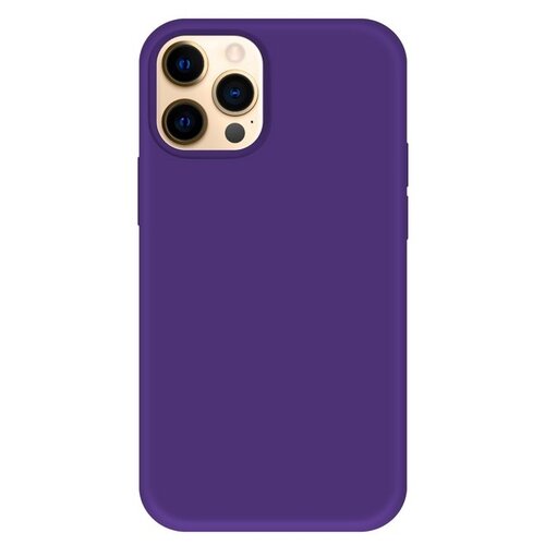 Krutoff / Чехол-накладка Krutoff Silicone Case для iPhone 12 Pro Max (Айфон 12 Про Макс) фиолетовый