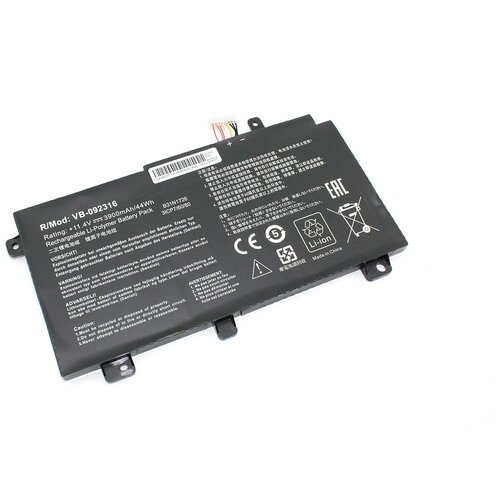 аккумуляторная батарея для ноутбукa asus tp370ql c41n1718 15 4v 3300mah Аккумуляторная батарея для ноутбука Asus FX504 (B31N1726) 11.4V 3900mAh OEM