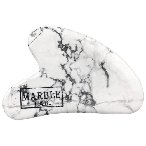 Массажер Marble Lab Скребок для массажа гуаша мрамор