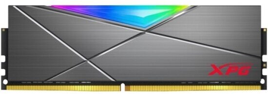 Оперативная память Adata DDR4 8Gb 3200MHz pc-25600 XPG SPECTRIX D50 RGB Grey (AX4U32008G16A-ST50)