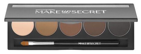 Палитра теней для бровей 5 оттенков MAKE UP SECRET BP01