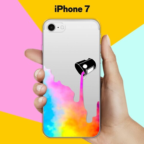 Силиконовый чехол Краски на Apple iPhone 7 силиконовый чехол краски на apple iphone 7 plus